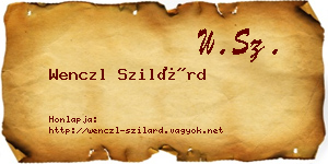 Wenczl Szilárd névjegykártya